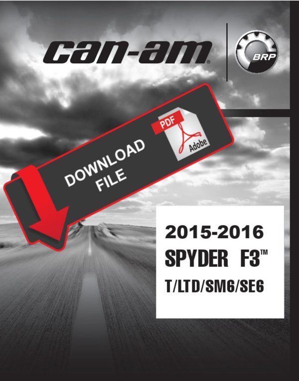 Can-Am 2015 Spyder F3 Service Manual