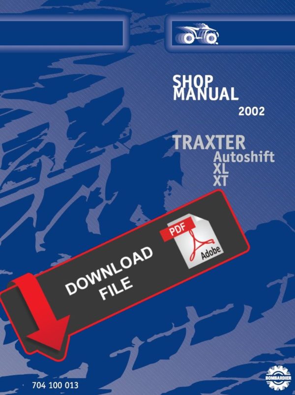 Bombardier 2002 Traxter Service Manual