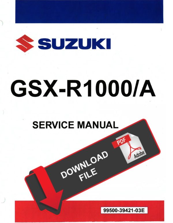 Suzuki 2018 GSX-R 1000 Service Manual