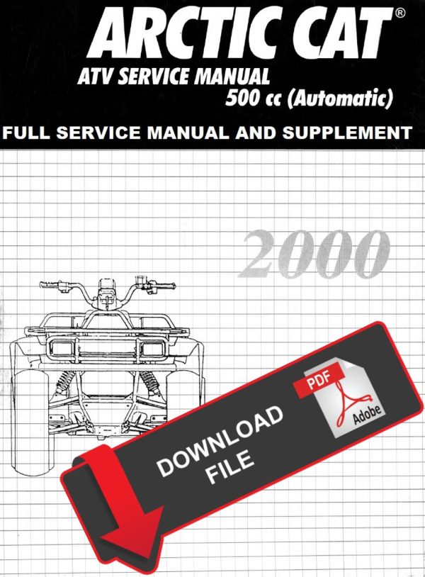 Arctic Cat 2000 500 Automatic ATV Service Manual