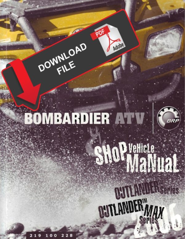 Bombardier 2006 Outlander XT 800 Service Manual