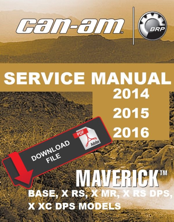 Can-Am 2015 Maverick X mr Service Manual