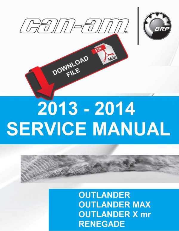 Can-Am 2014 Outlander 1000 Limited Service Manual