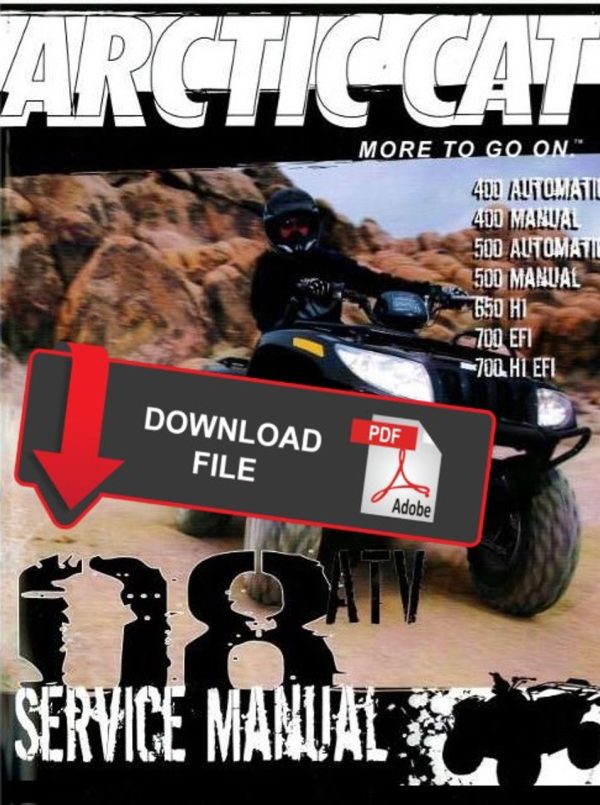 Arctic Cat 2008 ATV 700 EFI 4x4 Automatic Service Manual