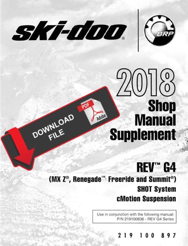 Ski-Doo 2018 Renegade Backcountry Snowmobiles Service Manual