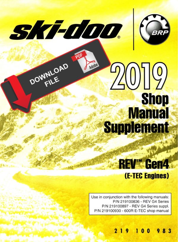 Ski-Doo 2019 MXZ TNT 850 E-TEC Service Manual