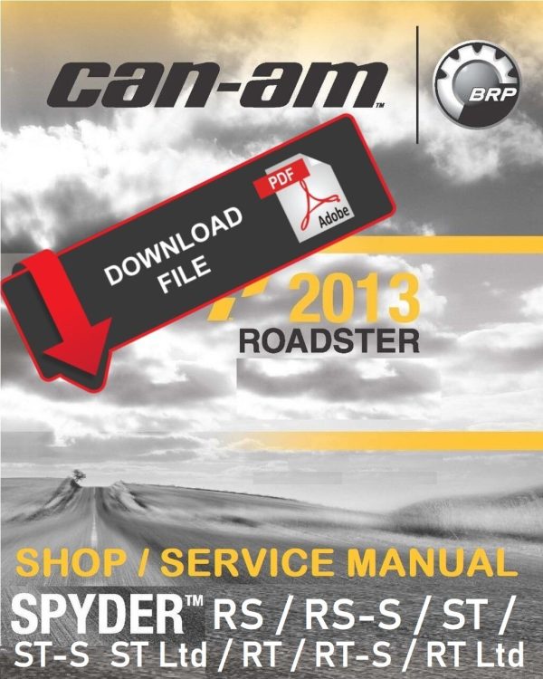 Can-Am 2013 Spyder RS Service Manual