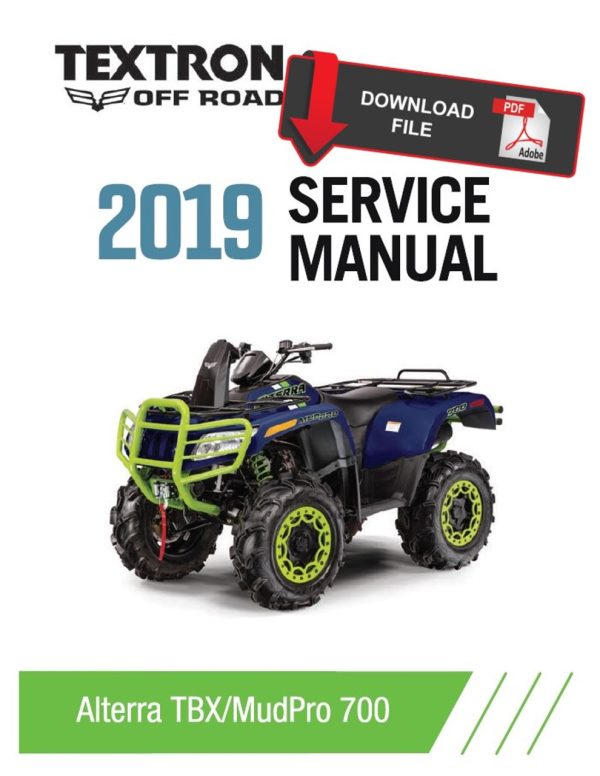 Textron Arctic Cat 2019 Alterra TBX 700 Service Manual