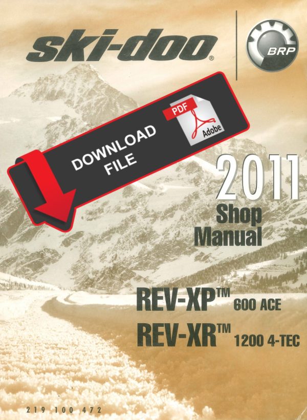 Ski-Doo 2011 Renegade Adrenaline 1200 4-TEC Service Manual