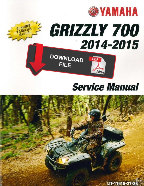 Yamaha 2014 Grizzly 700 4WD SE EPS Service Manual