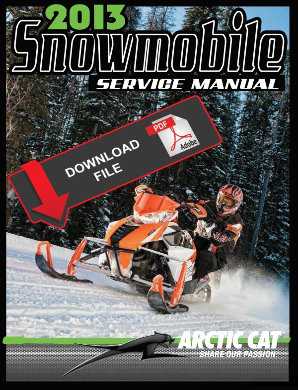 Arctic Cat 2013 ProCross F800 Sno Pro Ltd Service Manual