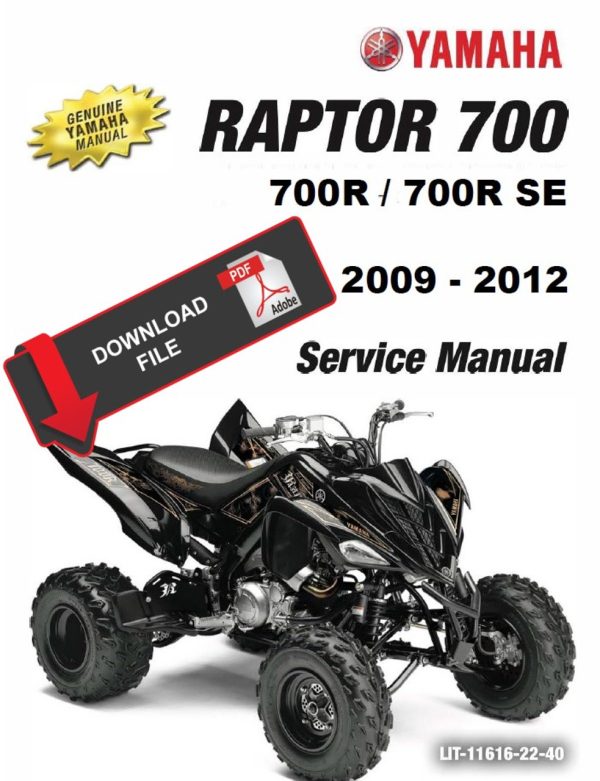 Yamaha 2011 Raptor 700R SE Service Manual