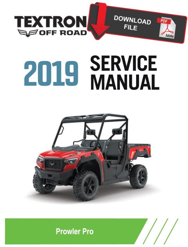 Textron Arctic Cat 2019 Prowler Pro Ranch Service Manual