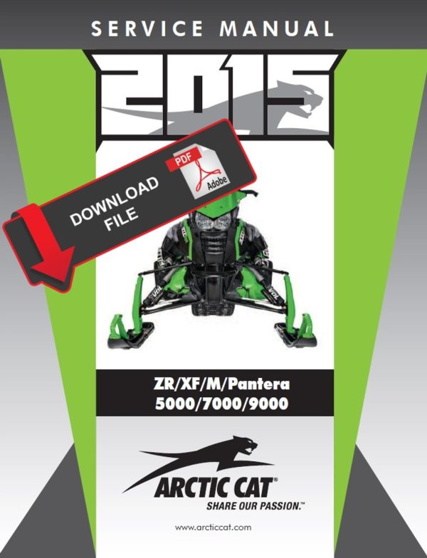 Arctic Cat 2015 ZR 5000 LXR Service Manual