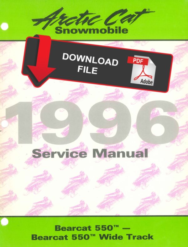 Arctic Cat 1996 Bearcat 550 Snowmobile Service Manual