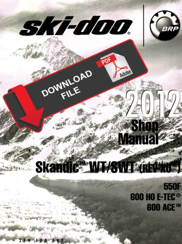 Ski-Doo 2012 Skandic WT 600 ACE Service Manual