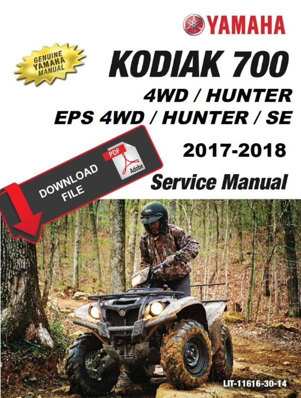 Yamaha 2017 Kodiak 700 EPS 4WD SE Service Manual