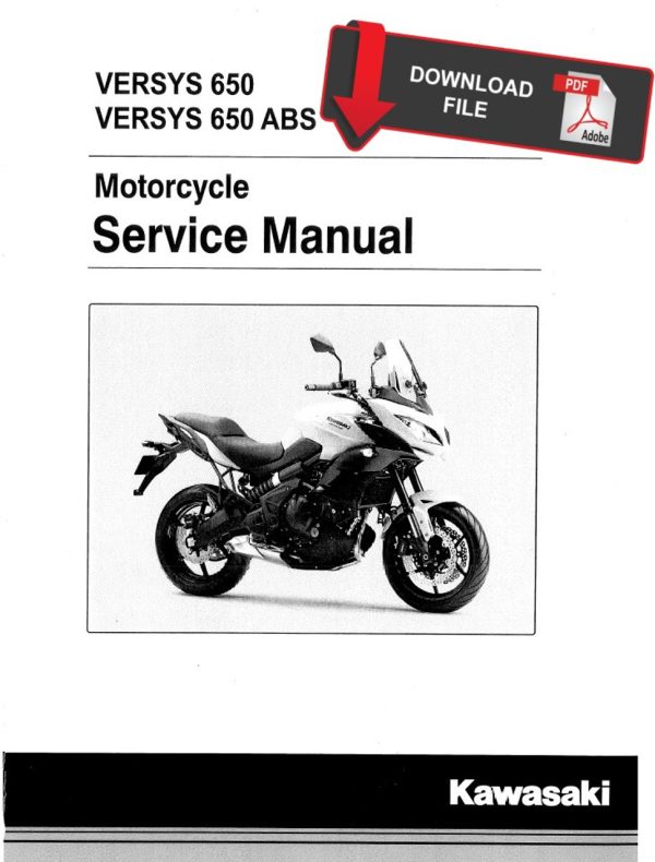 Kawasaki 2016 Versys 650 Service Manual