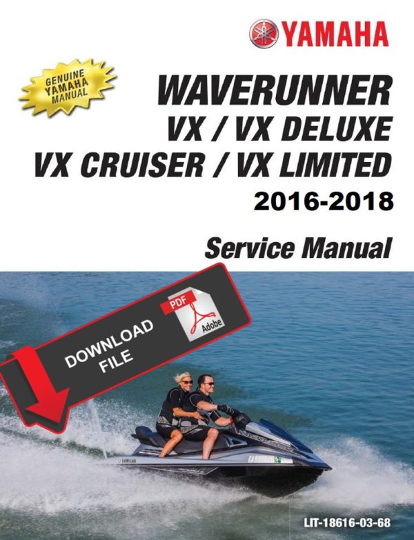 Yamaha 2016 Waverunner VX Limited Service Manual