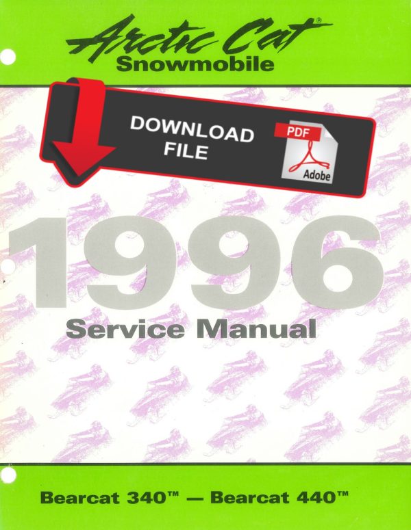 Arctic Cat 1996 Bearcat 440 Snowmobile Service Manual