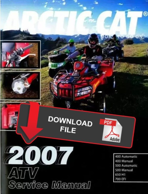 Arctic Cat 2007 ATV 500 4x4 Service Manual