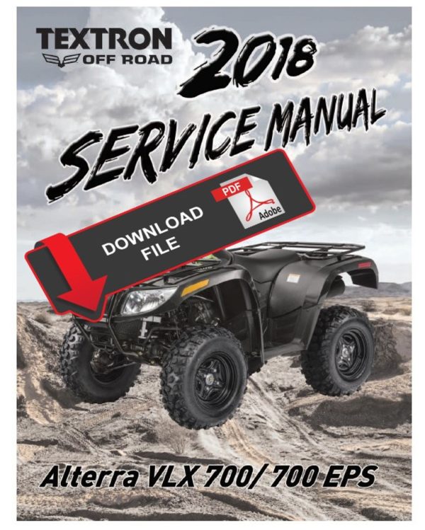 Textron Arctic Cat 2018 VLX 700 Service Manual