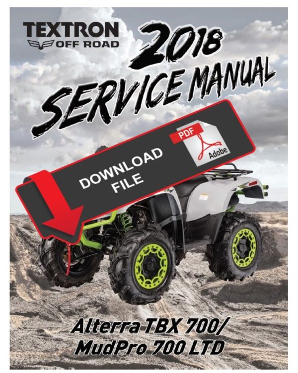 Textron Arctic Cat 2018 Alterra TBX 700 Service Manual