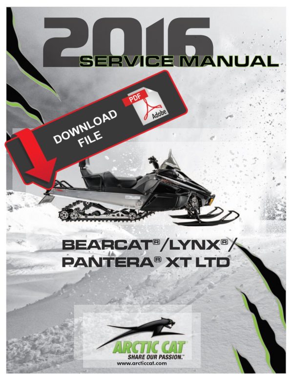 Arctic Cat 2016 Lynx 2000 LT Service Manual