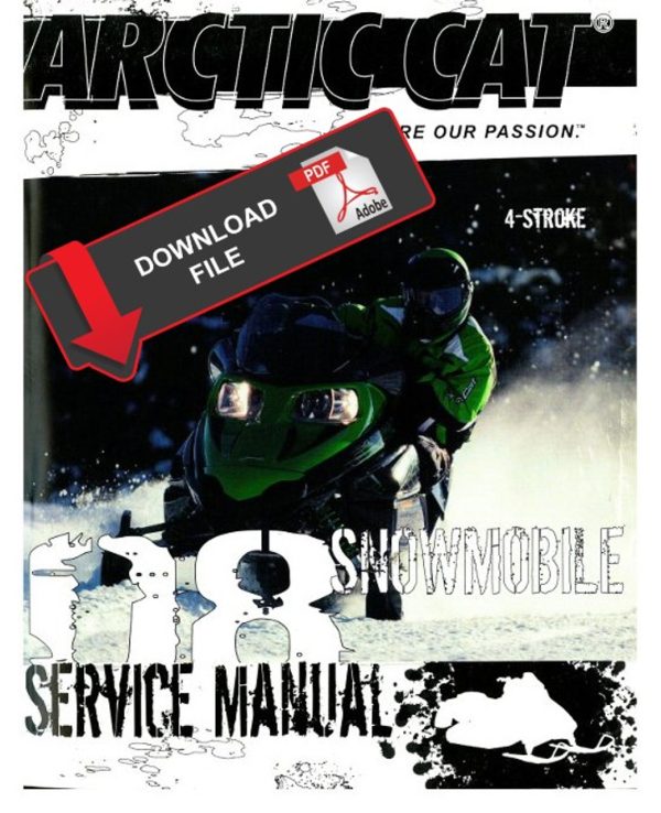 Arctic Cat 2008 Bearcat 660 Turbo Widetrack Articulating Rail Service Manual