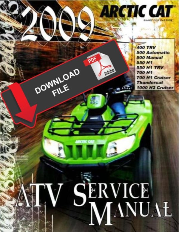 Arctic Cat 2009 ATV 550 Cruiser 4x4 Service Manual