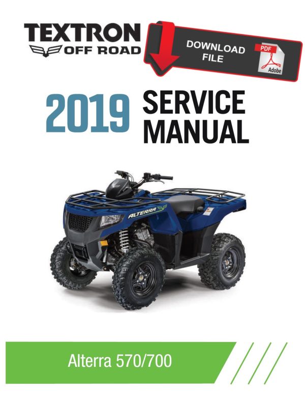 Textron Arctic Cat 2019 Alterra 570 XT EPS Service Manual