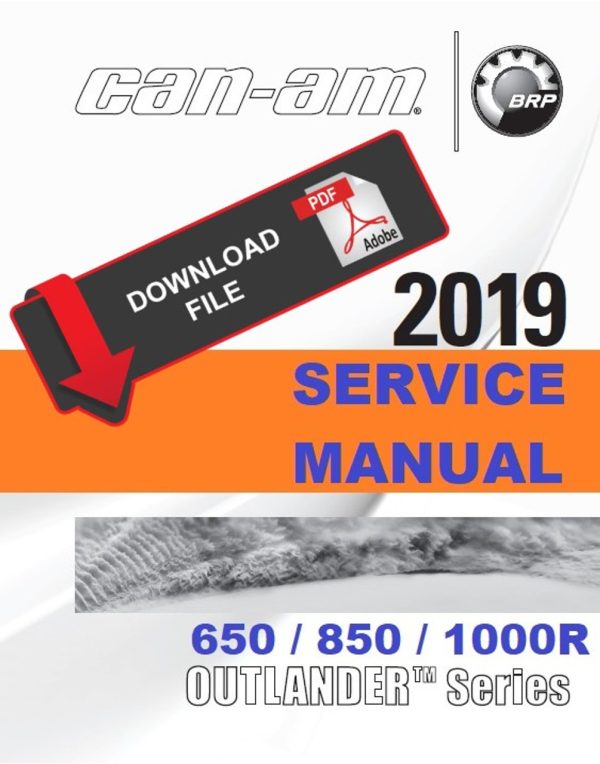 Can-Am 2019 Outlander 850 North Edition Service Manual