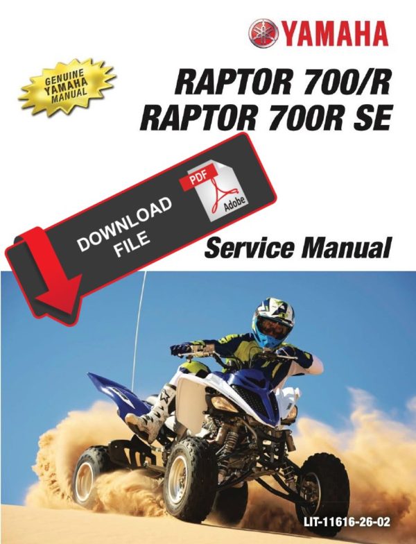 Yamaha 2013 Raptor 700R SE Service Manual