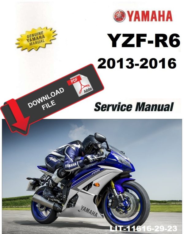 Yamaha 2013 YZF-R6 Service Manual