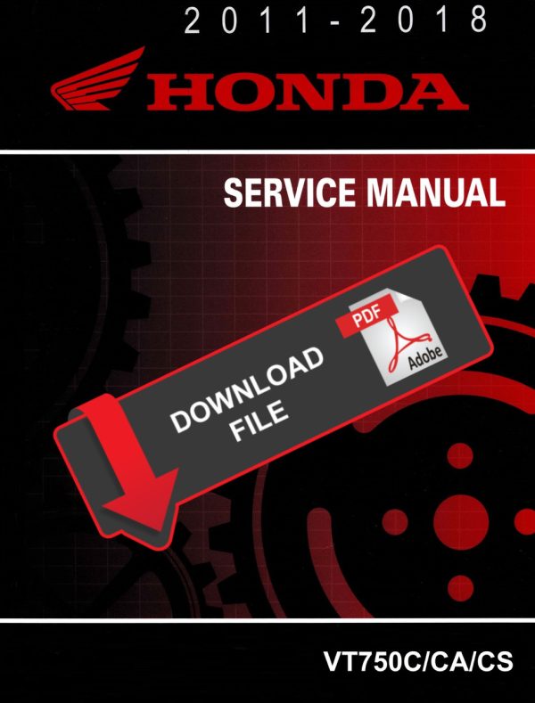 Honda 2013 VT750C Shadow Aero Service Manual