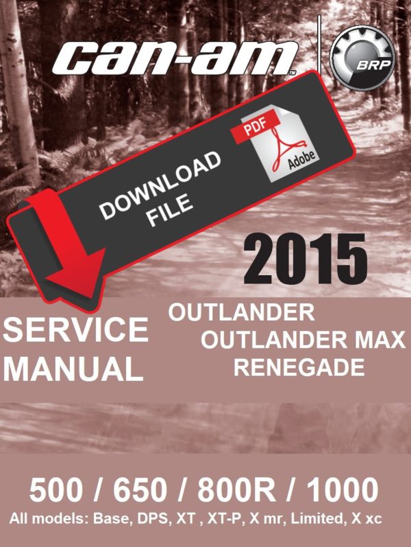 Can-Am 2015 Outlander MAX 800R XT-P Service Manual