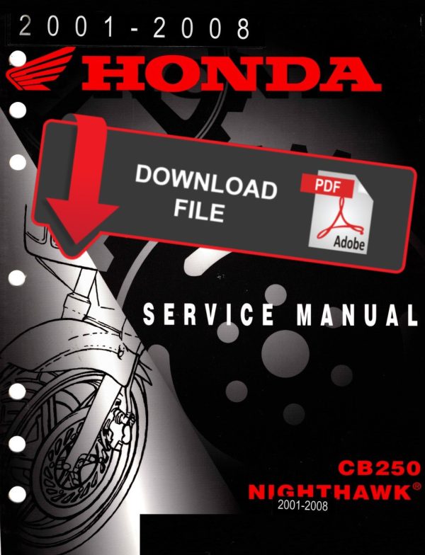 Honda 2004 CB250 Nighthawk Service Manual