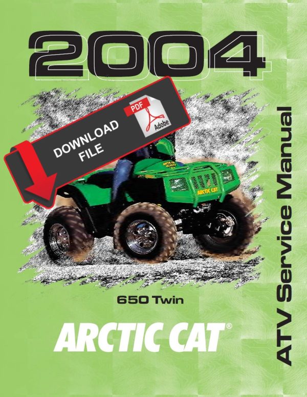 Arctic Cat 2004 ATV 650 4x4 MRP Service Manual