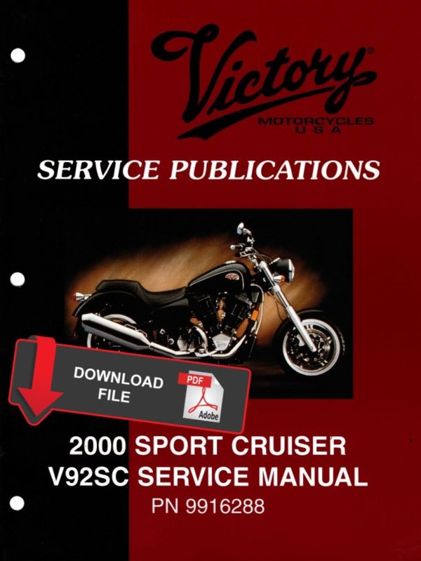 Victory 2000 V92SC Sport Cruiser Service Manual