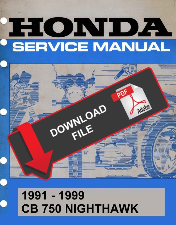 Honda 1995 CB750 Nighthawk Service Manual