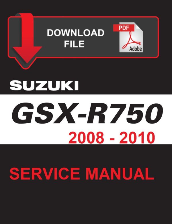 Suzuki 2008 GSX-R 750 Service Manual