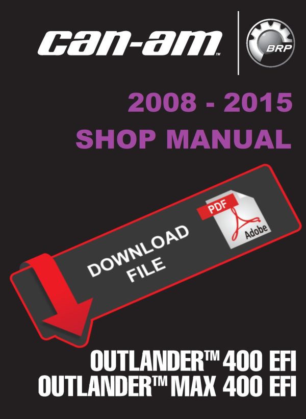 Can-Am 2008 Outlander MAX 400 Service Manual