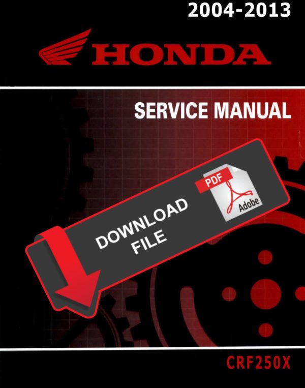 Honda 2009 CRF250X Service Manual