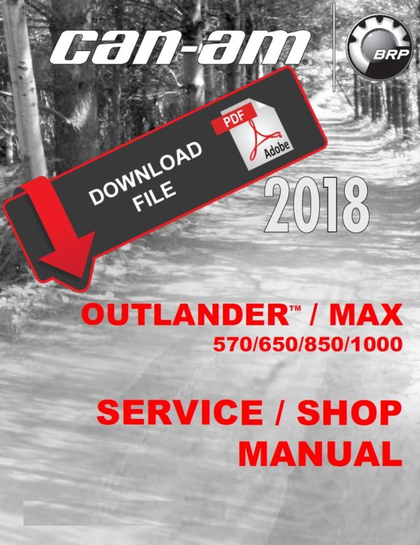 Can-Am 2018 Outlander Max 850 Service Manual