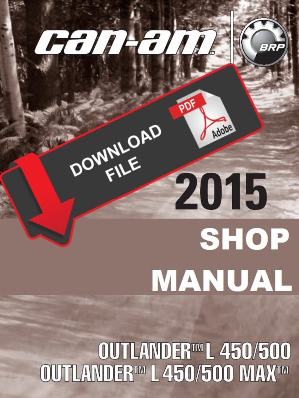 Can-Am 2015 Outlander L 500 Service Manual