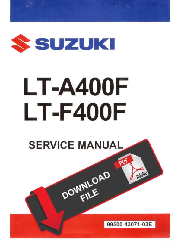 Suzuki 2012 King Quad 400 Service Manual