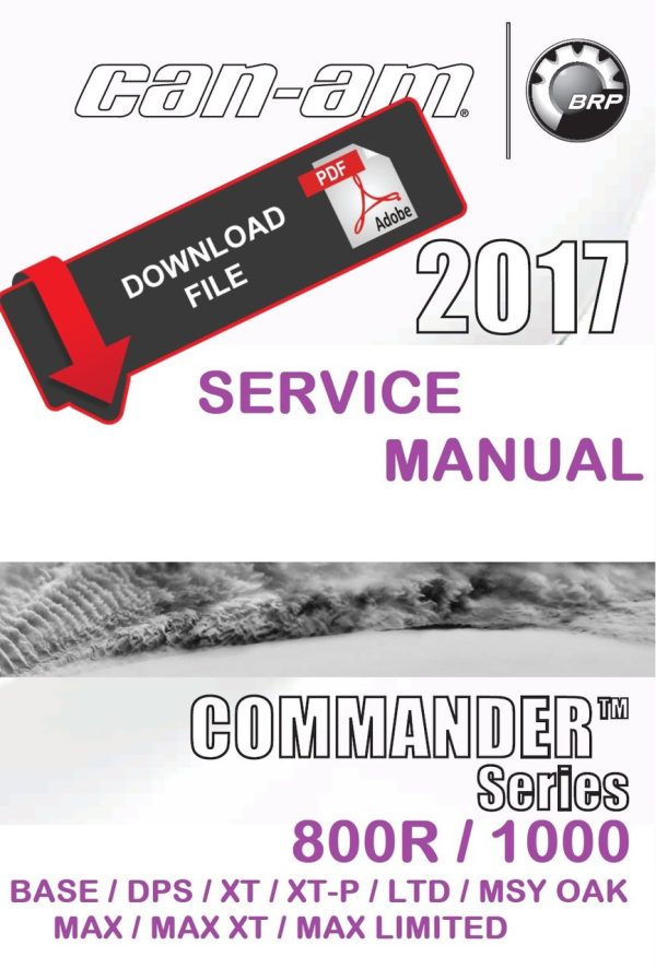 Can-Am 2017 Commander Max 800R Service Manual