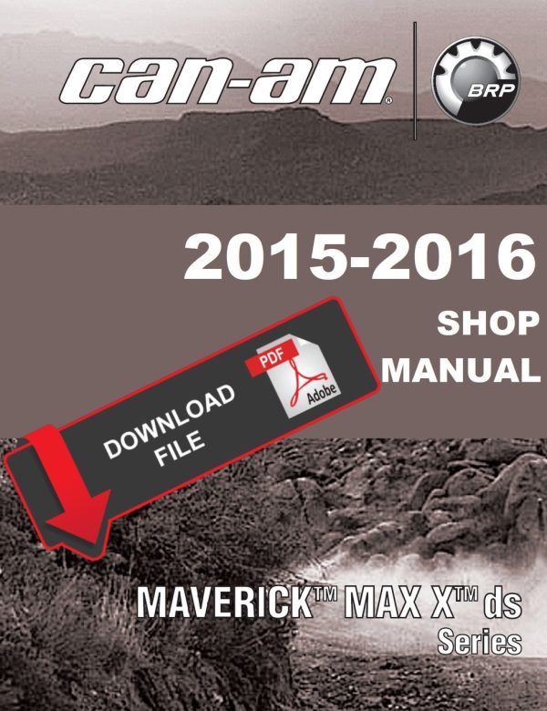 Can-Am 2016 Maverick X DS Max Turbo Service Manual