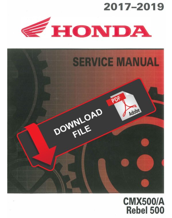 Honda 2018 Rebel 500 Service Manual