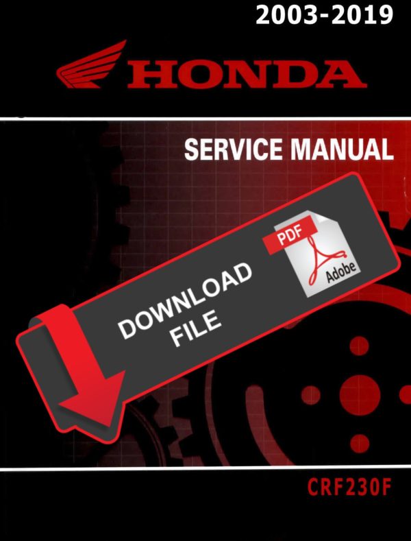 Honda 2012 CRF230F Service Manual